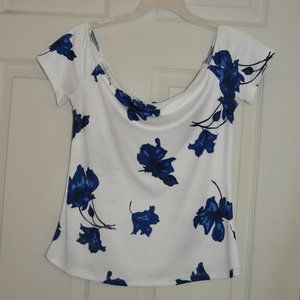 Off the shoulder flower blouse